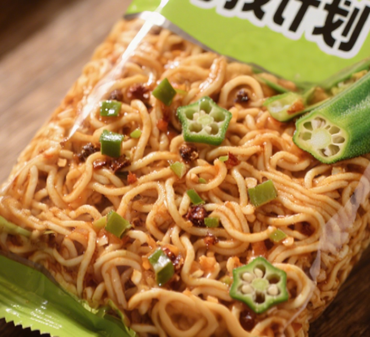 蒜香油醋秋葵干脆面